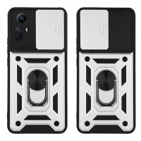 Θήκη Ring Armor CamPro Sonique για Xiaomi Redmi Note 12s Ασημί