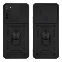 Θήκη Ring Armor CamPro Sonique για Xiaomi Redmi Note 8 / Redmi Note 8 2021 Μαύρο