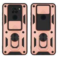 Θήκη Ring Armor CamPro Sonique για Xiaomi Redmi Note 9 Ροζ Χρυσό