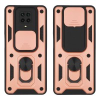 Θήκη Ring Armor CamPro Sonique για Xiaomi Redmi Note 9S/9 Pro Ροζ Χρυσό