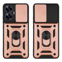 Θήκη Ring Armor CamPro Sonique Realme C55 Ροζ Χρυσό