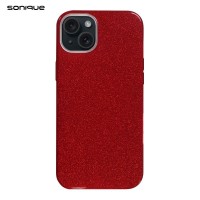 Θήκη Σιλικόνης Sonique Shiny Apple iPhone 15 Κόκκινο