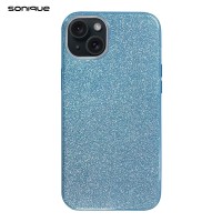 Θήκη Σιλικόνης Sonique Shiny Apple iPhone 15 Plus Γαλάζιο
