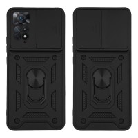 Θήκη Ring Armor CamPro Sonique για Xiaomi Redmi Note 11 Pro 4G/5G / Redmi Note 12 Pro 4G Μαύρο