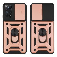 Θήκη Ring Armor CamPro Sonique για Xiaomi Redmi Note 11 Pro 4G/5G / Redmi Note 12 Pro 4G Ροζ Χρυσό