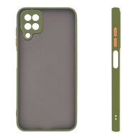 Θήκη Σιλικόνης Color Button Bumper Sonique Samsung Galaxy A12 Πράσινο Ανοιχτό