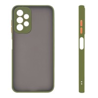 Θήκη Σιλικόνης Color Button Bumper Sonique Samsung Galaxy A13 4G Πράσινο Ανοιχτό