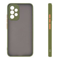 Θήκη Σιλικόνης Color Button Bumper Sonique Samsung Galaxy A32 4G Πράσινο Ανοιχτό