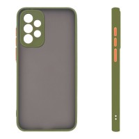 Θήκη Σιλικόνης Color Button Bumper Sonique Samsung Galaxy A33 5G Πράσινο Ανοιχτό