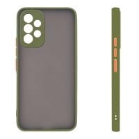 Θήκη Σιλικόνης Color Button Bumper Sonique Samsung Galaxy A53 5G Πράσινο Ανοιχτό