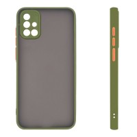 Θήκη Σιλικόνης Color Button Bumper Sonique Samsung Galaxy A71 Πράσινο Ανοιχτό