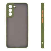Θήκη Σιλικόνης Color Button Bumper Sonique Samsung Galaxy S21 Plus Πράσινο Ανοιχτό