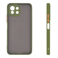 Θήκη Σιλικόνης Color Button Bumper Sonique Xiaomi Mi 11 Lite 4G / Mi 11 Lite 5G Πράσινο Ανοιχτό