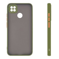 Θήκη Σιλικόνης Color Button Bumper Sonique Xiaomi Redmi 9C / Redmi 10A Πράσινο Ανοιχτό