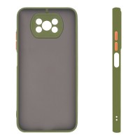 Θήκη Σιλικόνης Color Button Bumper Sonique Xiaomi Poco X3 NFC / Poco X3 Pro Πράσινο Ανοιχτό