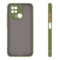 Θήκη Σιλικόνης Color Button Bumper Sonique Xiaomi Redmi 10C Πράσινο Ανοιχτό