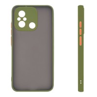 Θήκη Σιλικόνης Color Button Bumper Sonique Xiaomi Redmi 12C Πράσινο Ανοιχτό