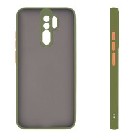 Θήκη Σιλικόνης Color Button Bumper Sonique Xiaomi Redmi 9 Πράσινο Ανοιχτό