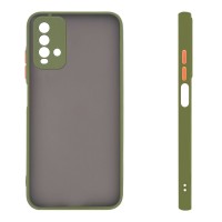 Θήκη Σιλικόνης Color Button Bumper Sonique Xiaomi Redmi 9T Πράσινο Ανοιχτό