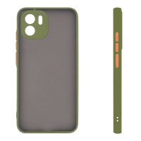 Θήκη Σιλικόνης Color Button Bumper Sonique Xiaomi Redmi A1 / Redmi A2 Πράσινο Ανοιχτό