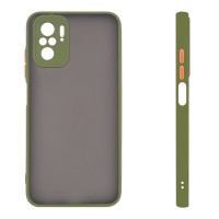 Θήκη Σιλικόνης Color Button Bumper Sonique Xiaomi Redmi Note 10 / Redmi Note 10s / Poco M5s Πράσινο Ανοιχτό
