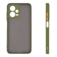 Θήκη Σιλικόνης Color Button Bumper Sonique Xiaomi Redmi Note 12 5G / Poco X5 5G Πράσινο Ανοιχτό