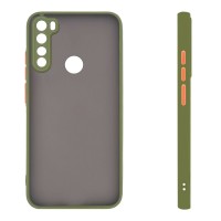 Θήκη Σιλικόνης Color Button Bumper Sonique Xiaomi Redmi Note 8T Πράσινο Ανοιχτό
