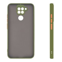 Θήκη Σιλικόνης Color Button Bumper Sonique Xiaomi Redmi Note 9 Πράσινο Ανοιχτό