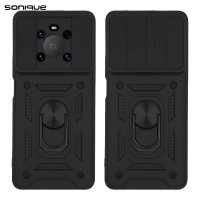 Θήκη Ring Armor CamPro Sonique για Huawei Mate 40 Pro Μαύρο