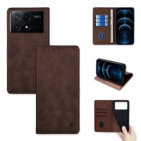 Θήκη Πορτοφόλι Vintage Magnet Wallet Sonique Xiaomi Poco X6 Pro 5G Καφέ