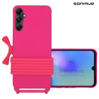 Θήκη Σιλικόνης με Κορδόνι CarryHang Sonique Samsung Galaxy A05s 4G Φούξια