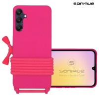 Θήκη Σιλικόνης με Κορδόνι CarryHang Sonique Samsung Galaxy A25 5G Φούξια