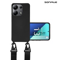 Θήκη Σιλικόνης με Strap CarryHang Sonique Xiaomi Redmi Note 13 4G Μαύρο