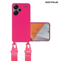 Θήκη Σιλικόνης με Strap CarryHang Sonique Xiaomi Redmi Note 13 Pro Plus 5G Φούξια