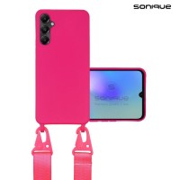 Θήκη Σιλικόνης με Strap CarryHang Sonique Samsung Galaxy A05s 4G Μπορντό