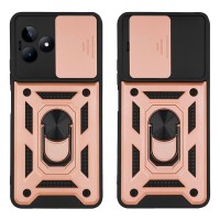Θήκη Ring Armor CamPro Sonique Realme C51 / Realme C53 / Realme Note 50 4G Ροζ Χρυσό