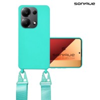 Θήκη Σιλικόνης με Strap CarryHang Sonique Xiaomi Redmi Note 13 Pro 4G / Poco M6 Pro 4G / Redmi Note 14S Γαλάζιο