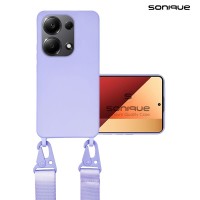 Θήκη Σιλικόνης με Strap CarryHang Sonique Xiaomi Redmi Note 13 Pro 4G / Poco M6 Pro 4G / Redmi Note 14S Λιλά