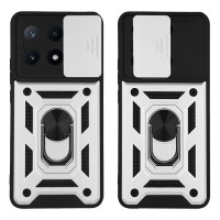 Θήκη Ring Armor CamPro Sonique για Xiaomi Poco X6 Pro 5G Ασημί