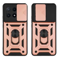 Θήκη Ring Armor CamPro Sonique για Xiaomi Poco X6 Pro 5G Ροζ Χρυσό