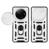 Θήκη Ring Armor CamPro Sonique για Xiaomi Redmi A3 / Redmi A3x Ασημί