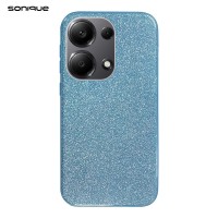 Θήκη Σιλικόνης Sonique Shiny Xiaomi Redmi Note 13 Pro 4G / Poco M6 Pro 4G / Redmi Note 14S Γαλάζιο