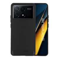 Θήκη Σιλικόνης Sonique Carbon Brushed Xiaomi Poco X6 Pro 5G Μαύρο