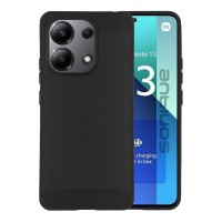 Θήκη Σιλικόνης Sonique Carbon Brushed Xiaomi Redmi Note 13 4G Μαύρο