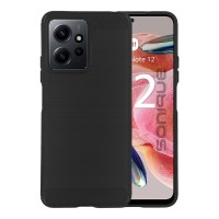 Θήκη Σιλικόνης Sonique Carbon Brushed Xiaomi Redmi Note 12 4G Μαύρο