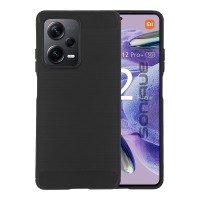 Θήκη Σιλικόνης Sonique Carbon Brushed Xiaomi Redmi Note 12 Pro Plus Μαύρο