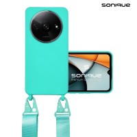 Θήκη Σιλικόνης με Strap CarryHang Sonique Xiaomi Redmi A3 / Redmi A3x Γαλάζιο
