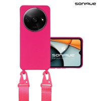 Θήκη Σιλικόνης με Strap CarryHang Sonique Xiaomi Redmi A3 / Redmi A3x Φούξια