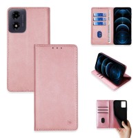 Θήκη Πορτοφόλι Vintage Magnet Wallet Sonique Motorola Moto G04 4G / Moto G04s 4G / Moto G24 4G / Moto G24 4G Power / Moto E14 4G Ροζ Χρυσό