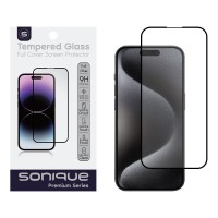 Hardy Glass Sonique Premium Series HD Full Cover 9H Apple iPhone 15 Pro Μαύρο